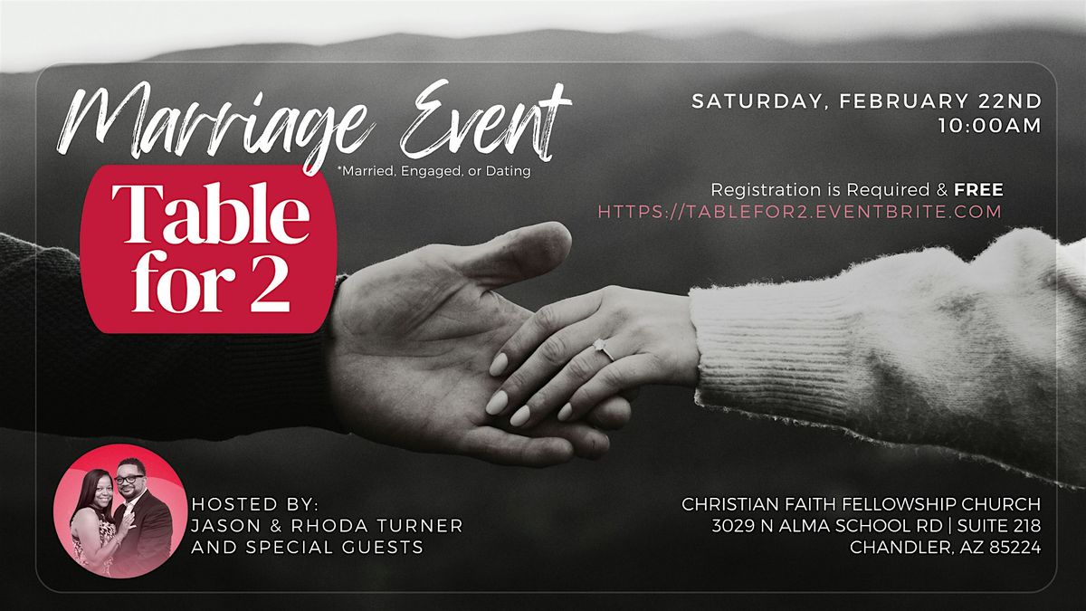 Marriage Event: Table for 2