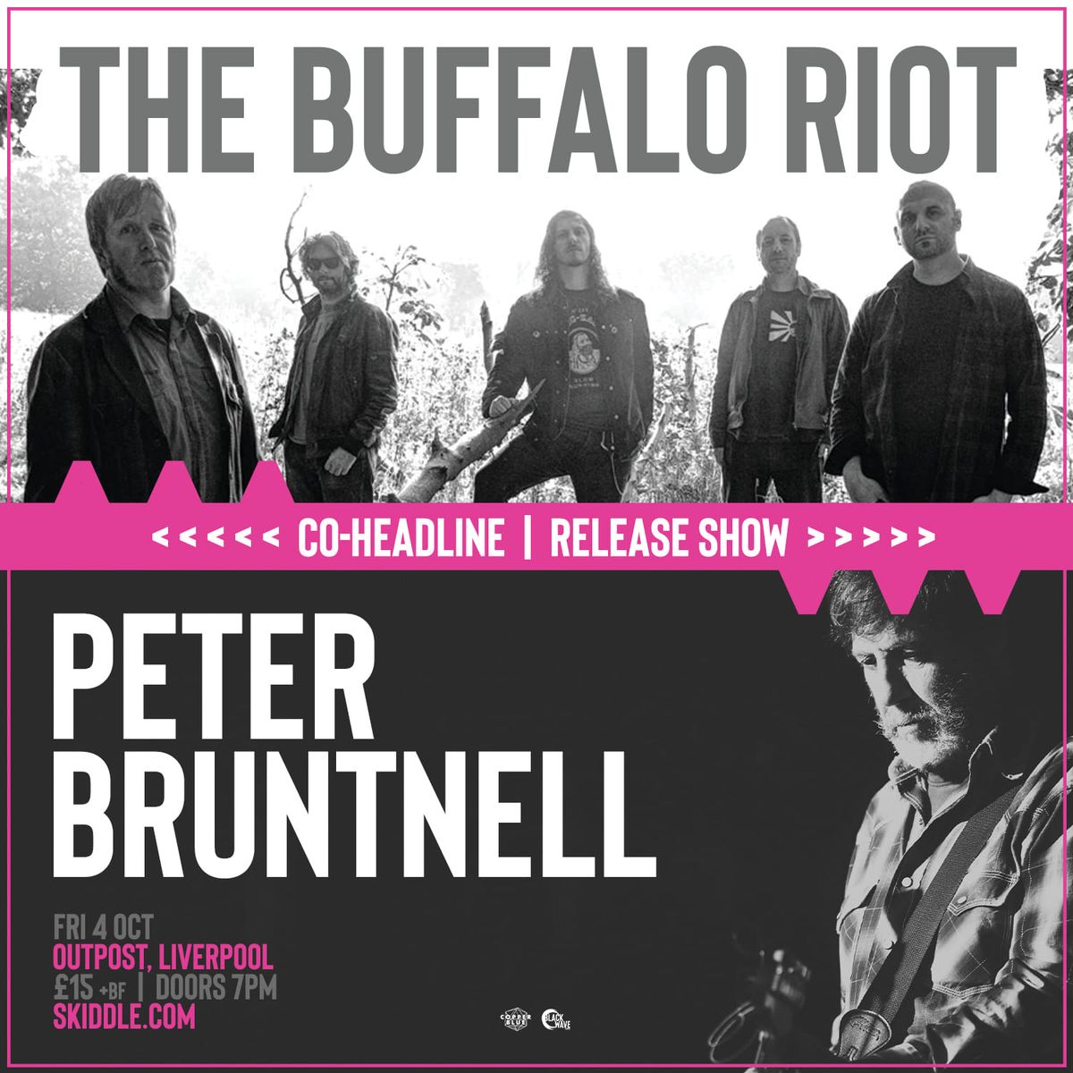 Peter Bruntnell\/Buffalo Riot. Release show Outpost!