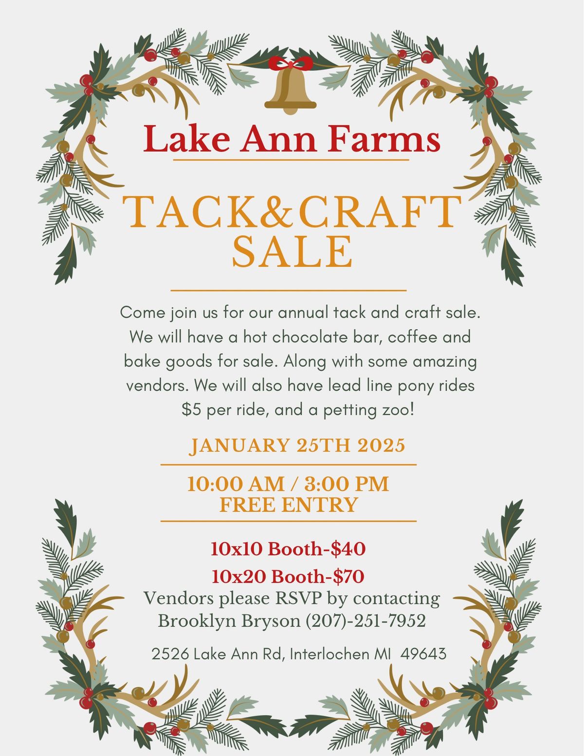 Tack and Craft sale 