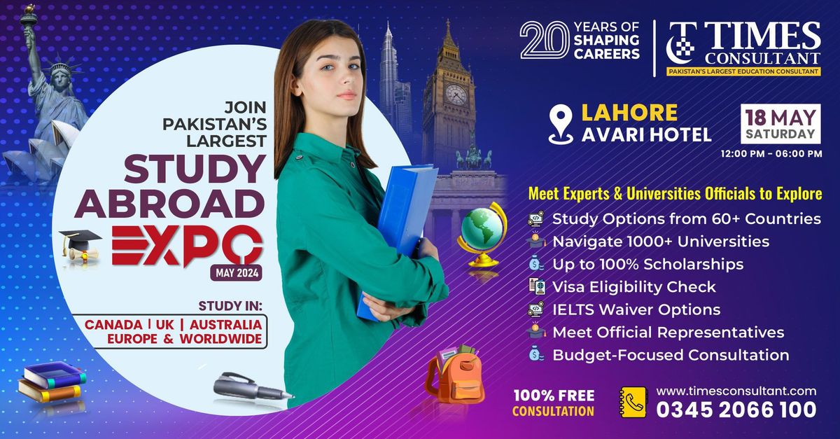 Study Abroad Expo - Avari Hotel, Lahore.