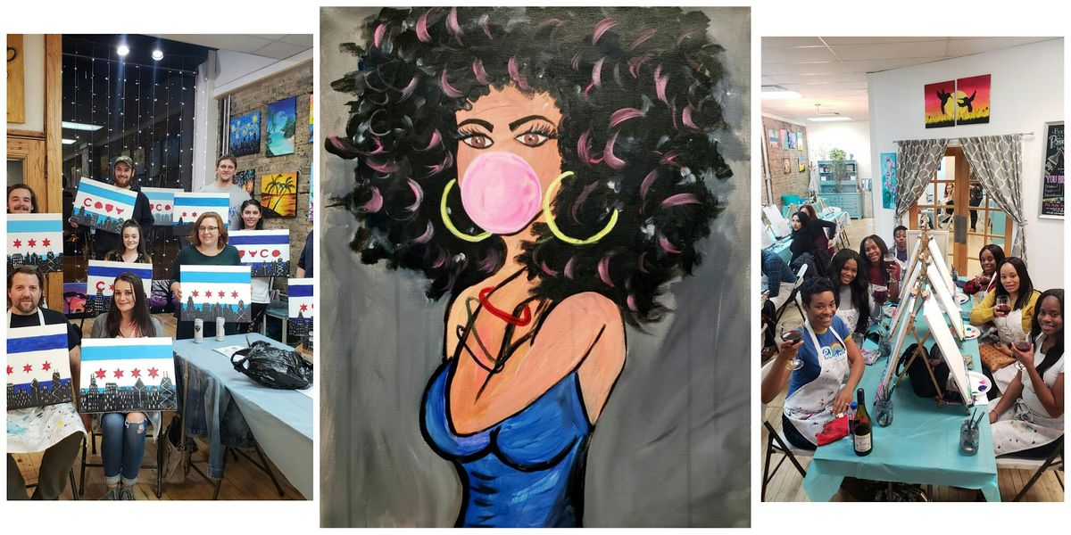 BYOB Sip & Paint Event - "Bubble Gum Girl"