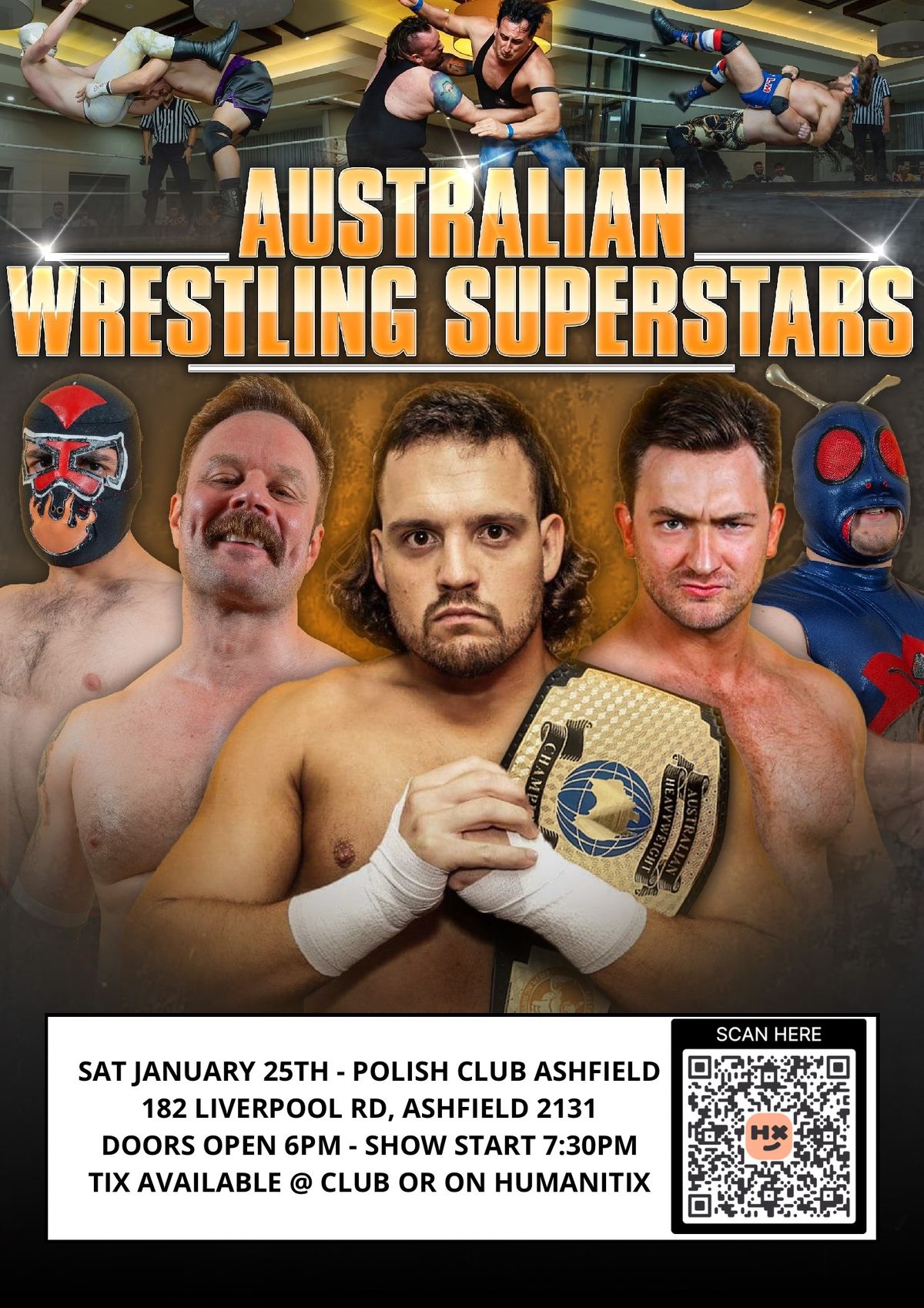 Live Pro Wrestling @ Ashfield Polish Club!