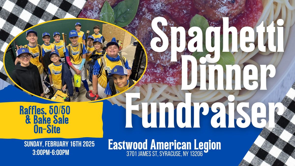 Spaghetti Dinner to benefit Baseball!