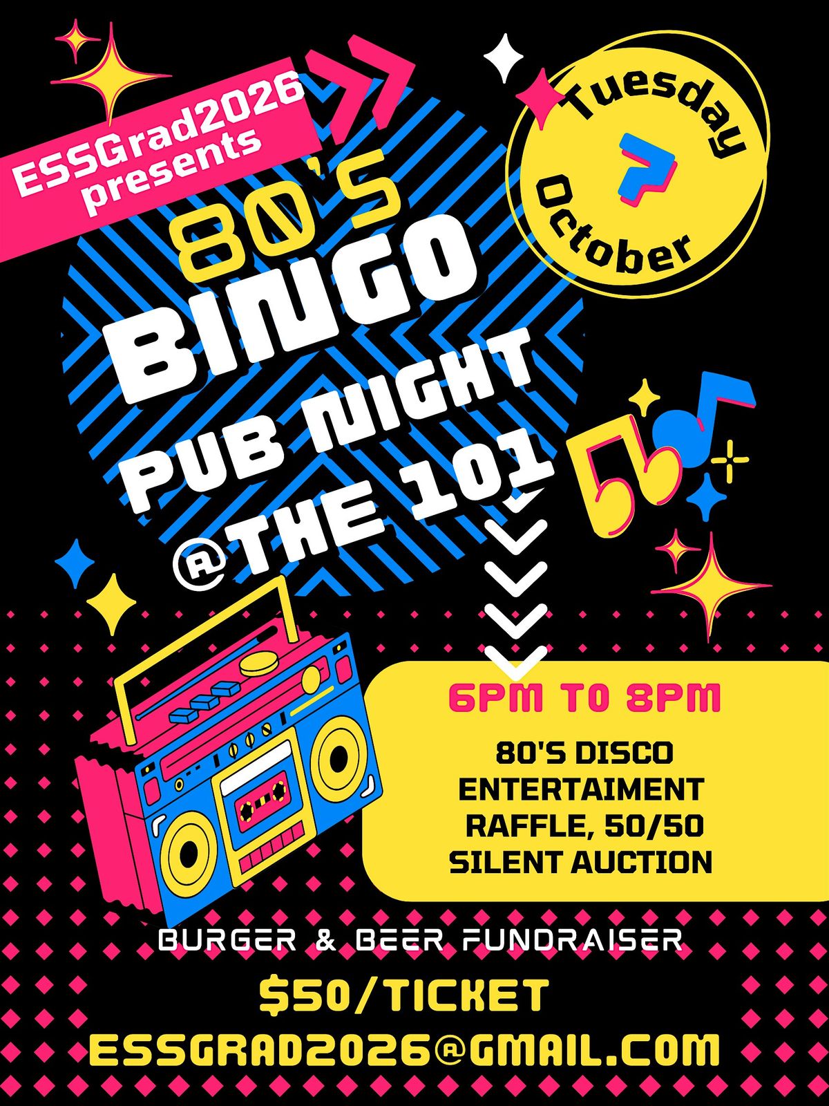 80s Bingo Pub Night @ the 101