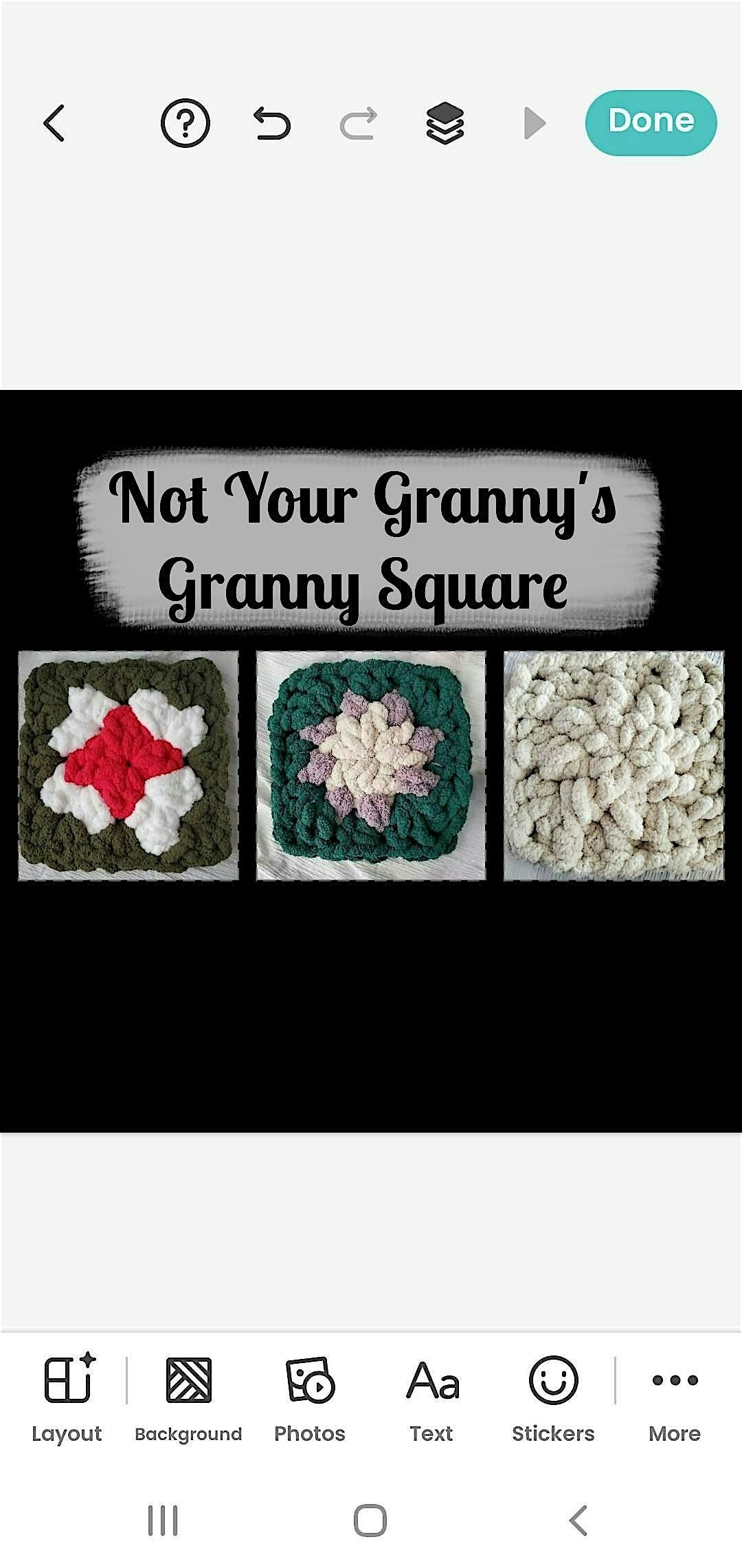 Not Your Granny's Granny Square - Chunky  Crochet - Small Batch Cellars