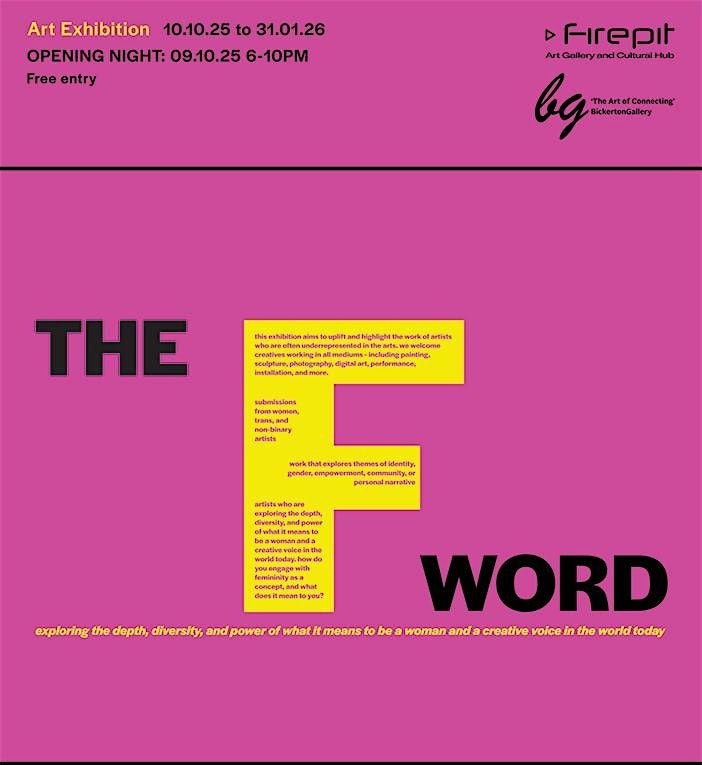 THE F WORD Exhibition Oct 9th - Jan 31st Group Exhibition
