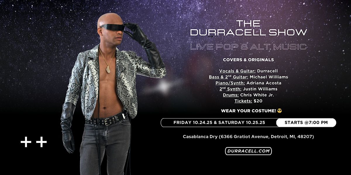 The Durracell Show: Halloween Themed Live Concert in Detroit