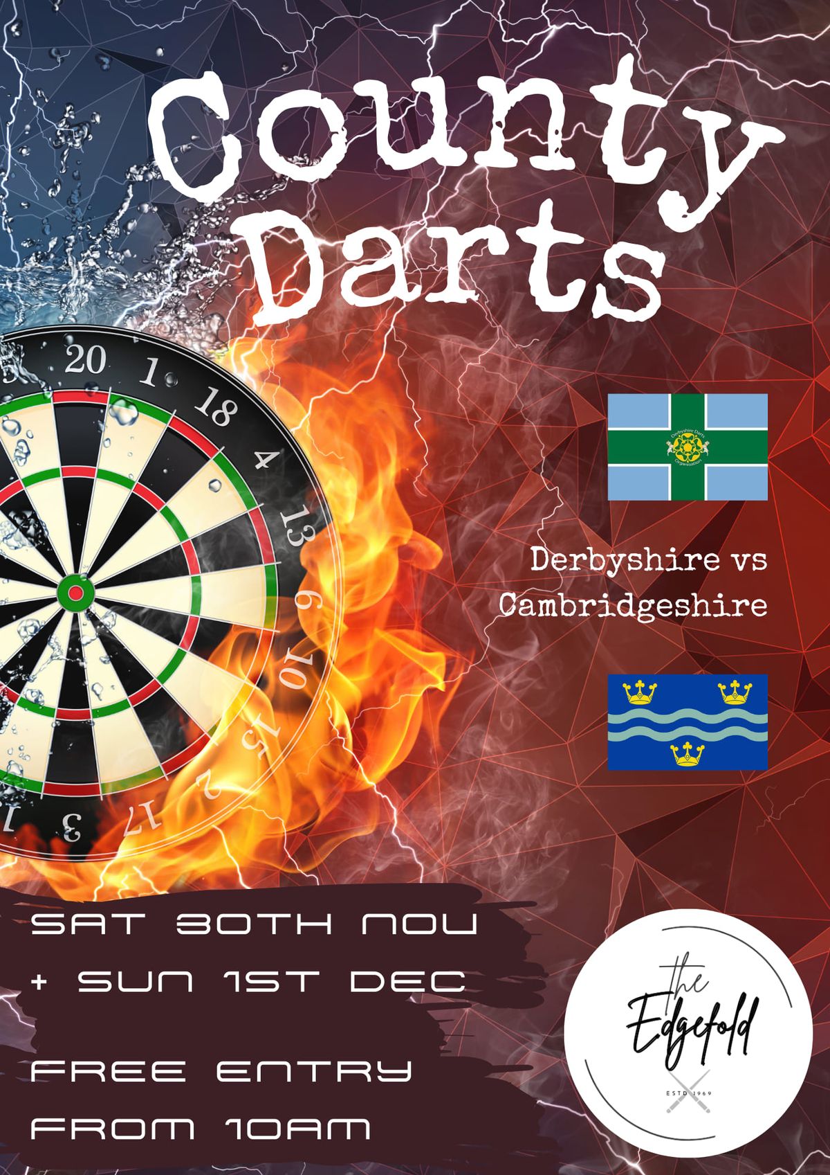 Derbyshire vs Cambridgeshire Darts