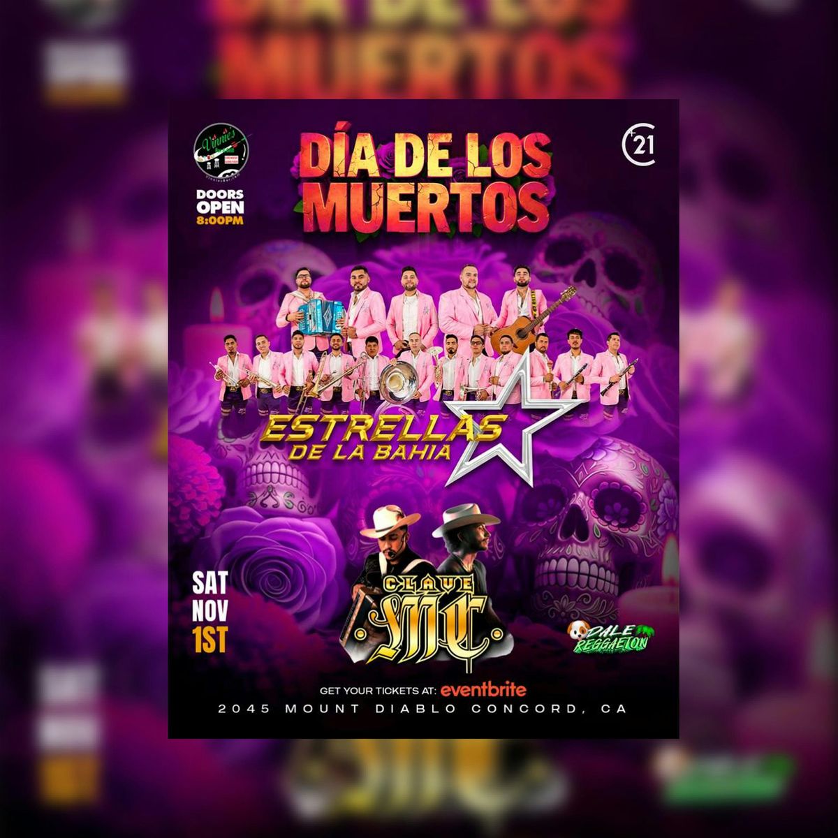 D\u00eda de los Muertos Live: Estrellas de la Bah\u00eda & Clave SMC