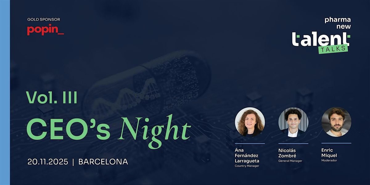 Pharma New Talent TALKS - CEO's Night Vol. III