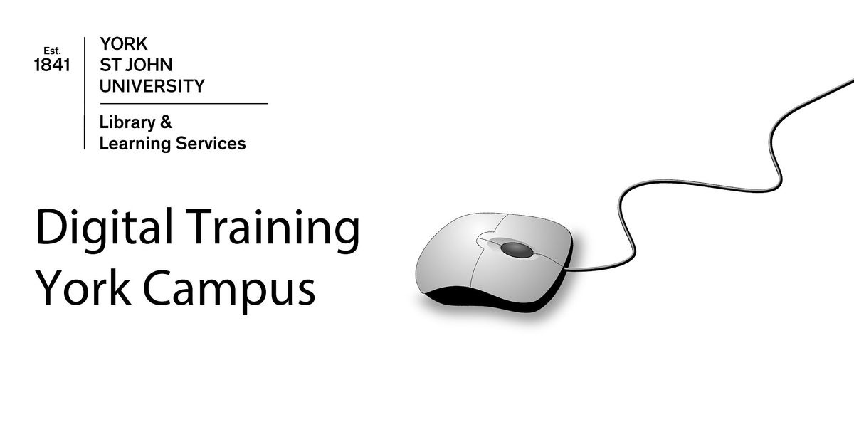 Staff1: Intro to YSJ IT (Thu 4 Dec 2025 15:00-16:00) - York FT208