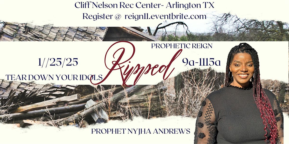 PROPHETIC REIGN  RIPPED: Tear down idols!