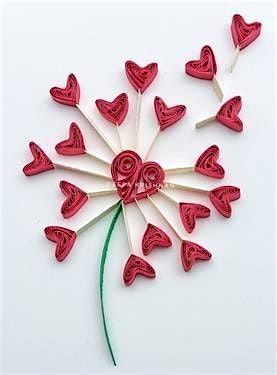 Virtual: Love is in the air - Paper Quilling