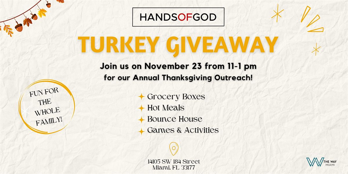 Turkey Giveaway & Food Distribution