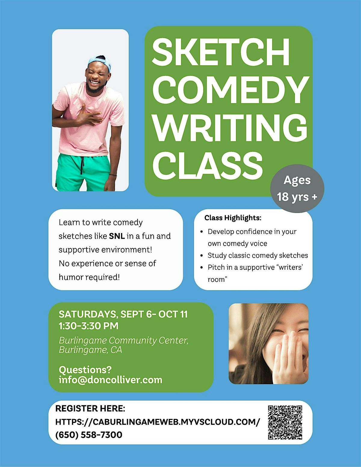 Sketch Comedy Writing Class
