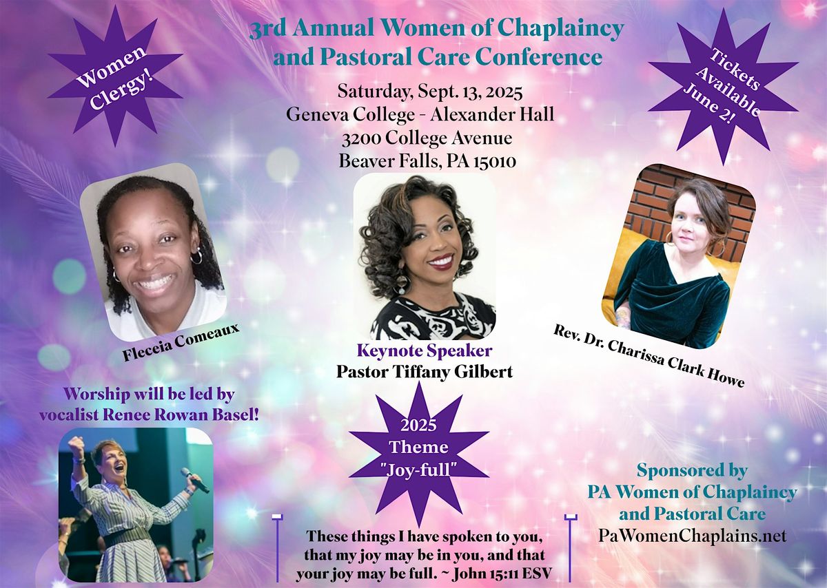 3rd Annual Women of Chaplaincy and Pastoral Care Conference