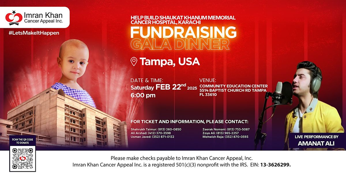 Shaukat Khanum Fundraising Gala Dinner in Tampa, USA