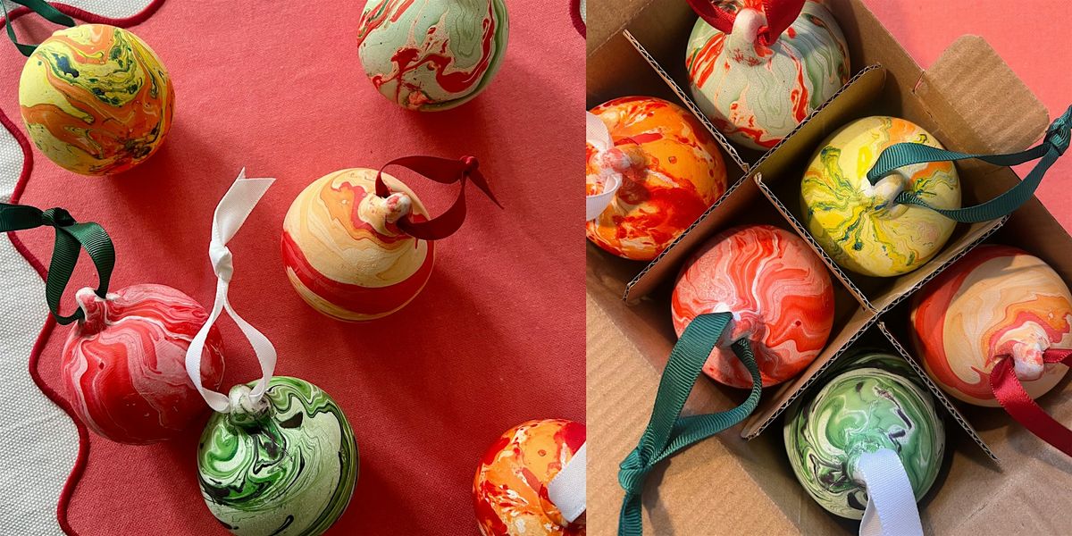 Christmas Bauble Marbling Workshop