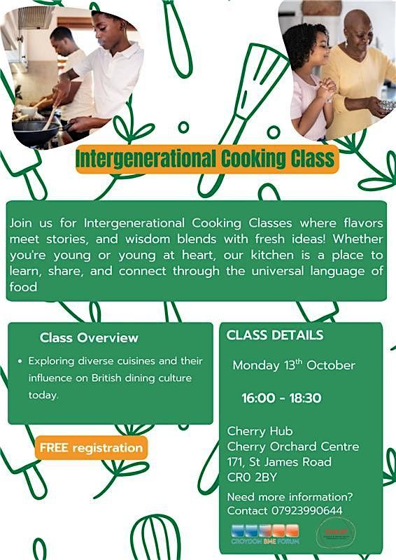Intergenerational Cooking Class