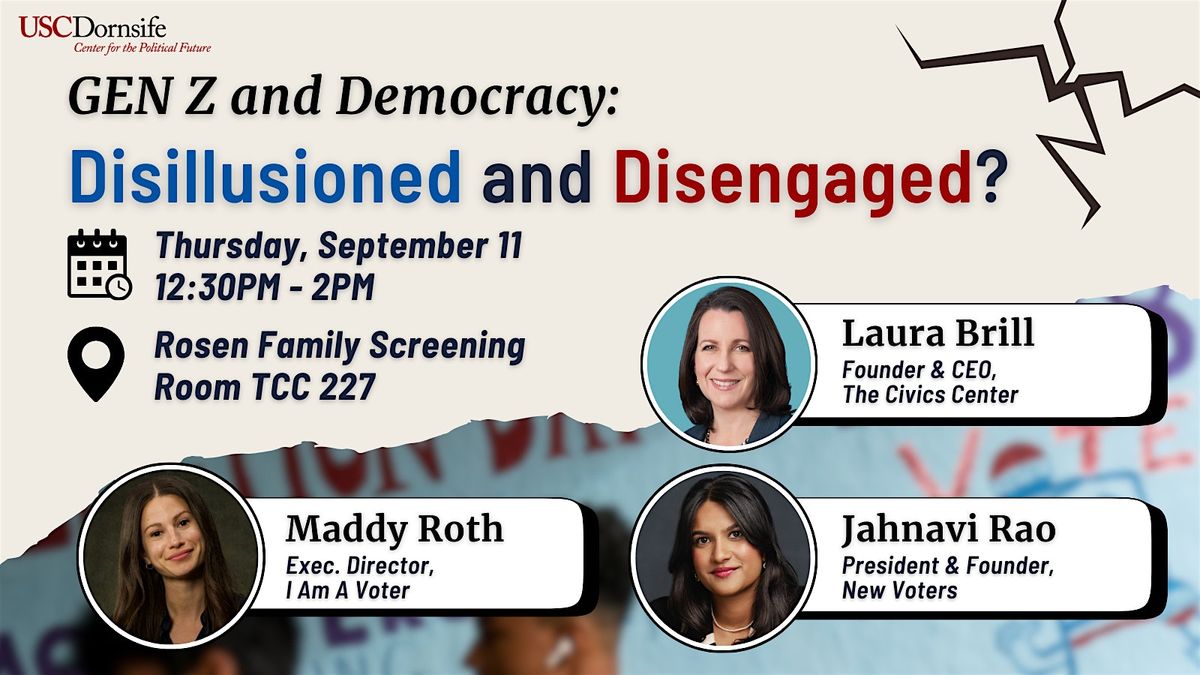 Gen Z and Democracy: Disillusioned and Disengaged?