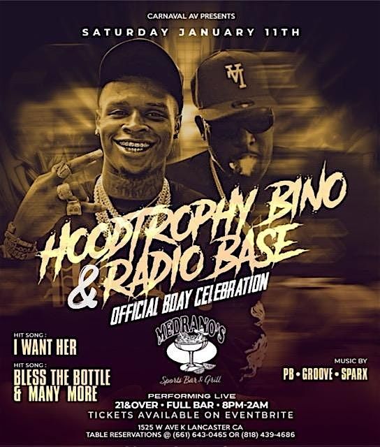 HoodTrophy Bino & Radio Base Performing Live