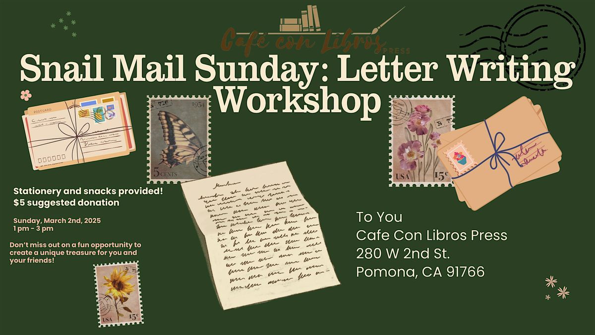 Snail Mail Sunday: Letter Writing Workshop