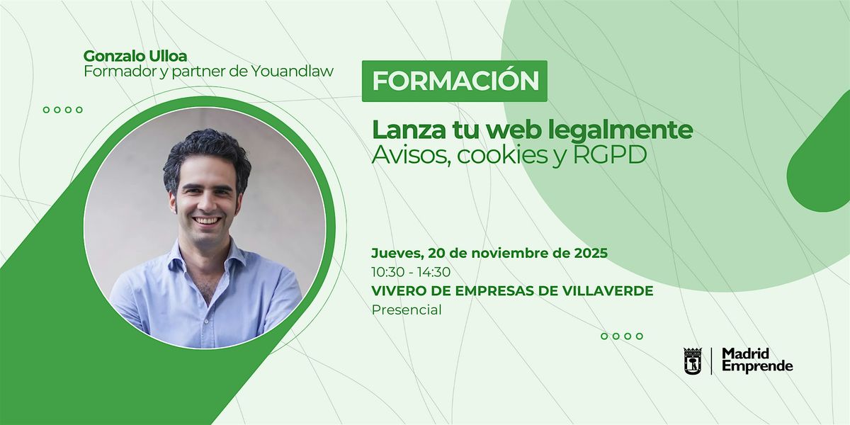 Formaci\u00f3n gratis | Lanza tu web legalmente: Avisos, cookies y RGPD
