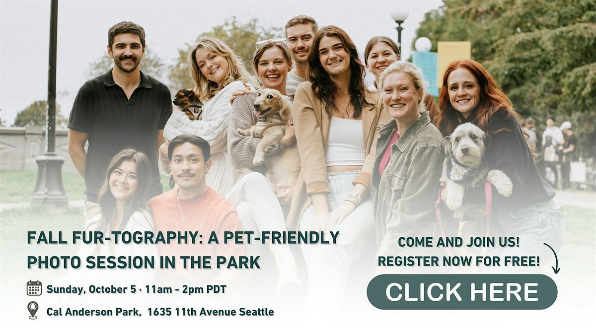 Fall Fur-Tography: A Friendly Photo Session in the Park (no pets required)