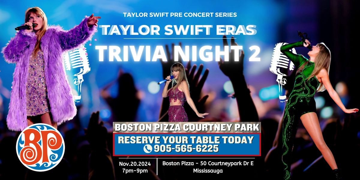 Taylor Swift Trivia Night