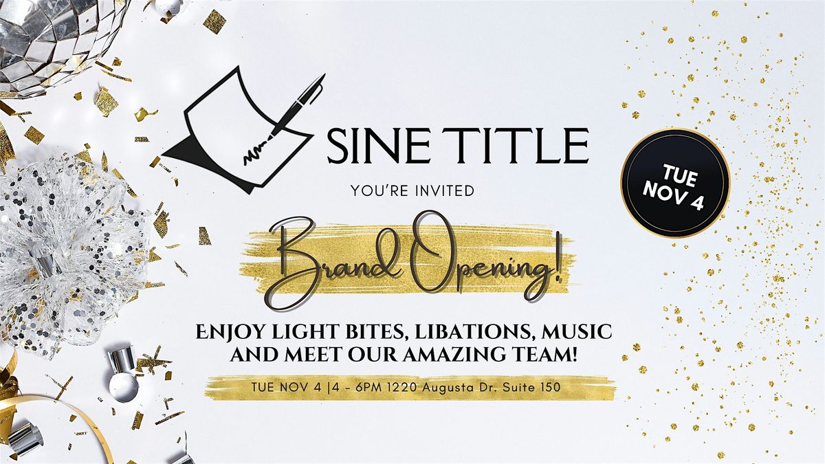 Sine Title Brand Opening!