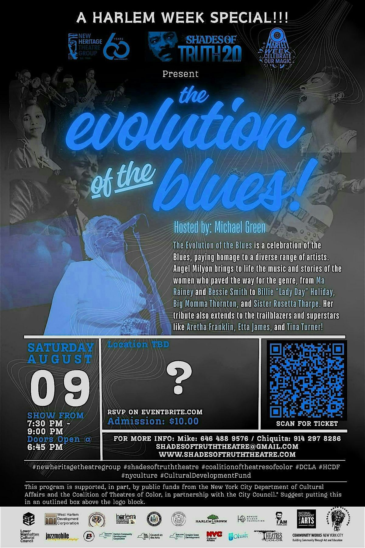 NEW HERITAGE& UHONNIT present LEGENDS OF THE BLUES BLACK & WHITE