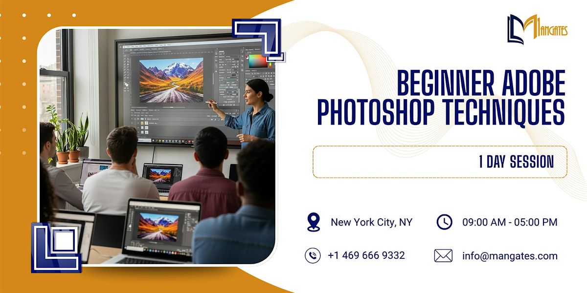 Beginner Adobe Photoshop Techniques: 1 Day Session in New York City, NY