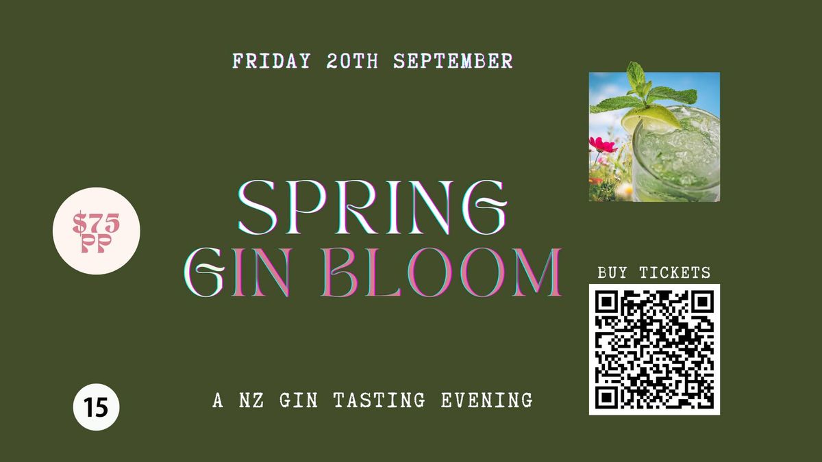 Spring GIn Bloom - A NZ Gin Tasting Evening