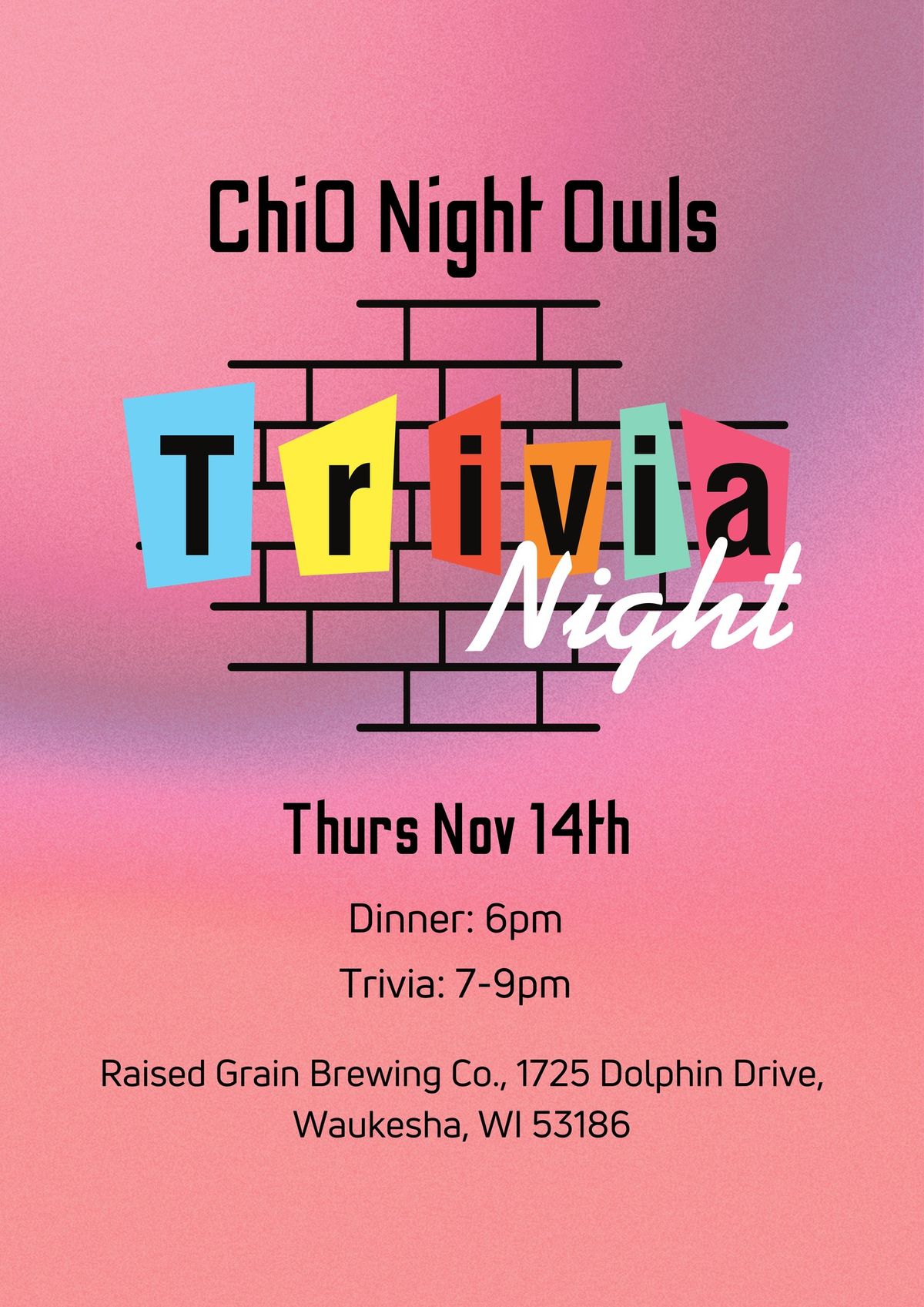 Night Owls: Trivia Night 