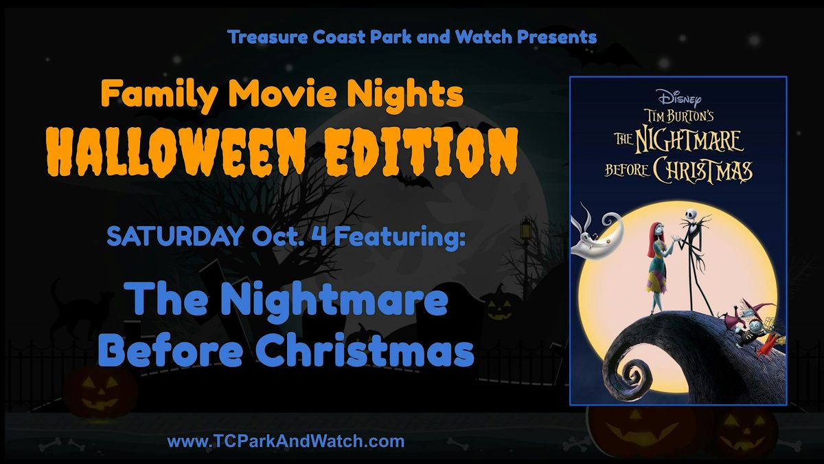 Saturday Drive In Movie Nights | The Nightmare Before Christmas