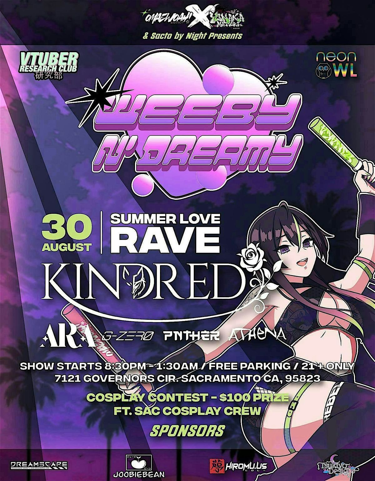 WEEBY N' DREAMY - Summer Love Night Market and Rave (SACANIME AFTERPARTY)