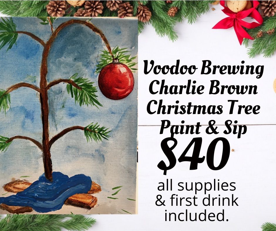 Voodoo brewing Charlie Brown Christmas tree