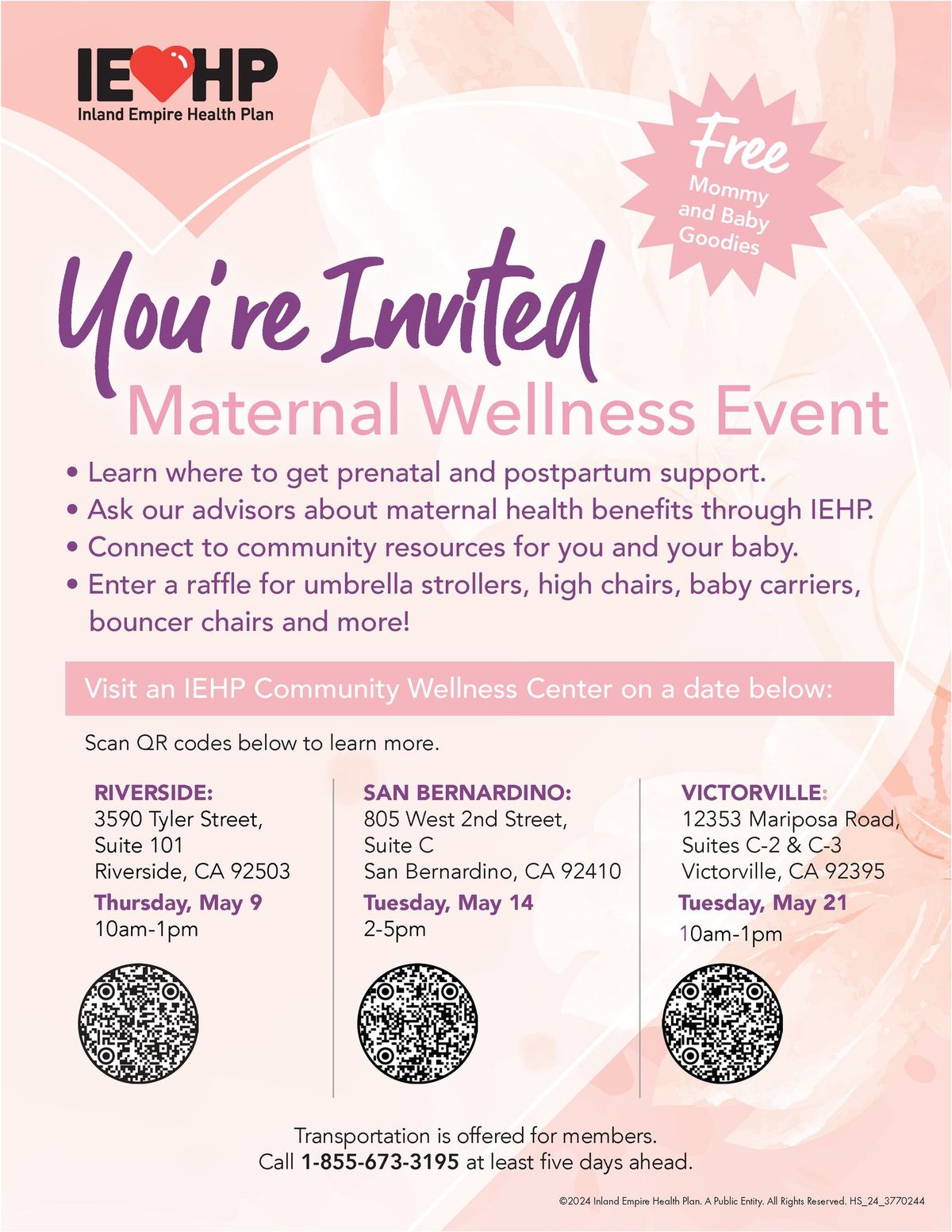 IEHP Maternal Wellness Event