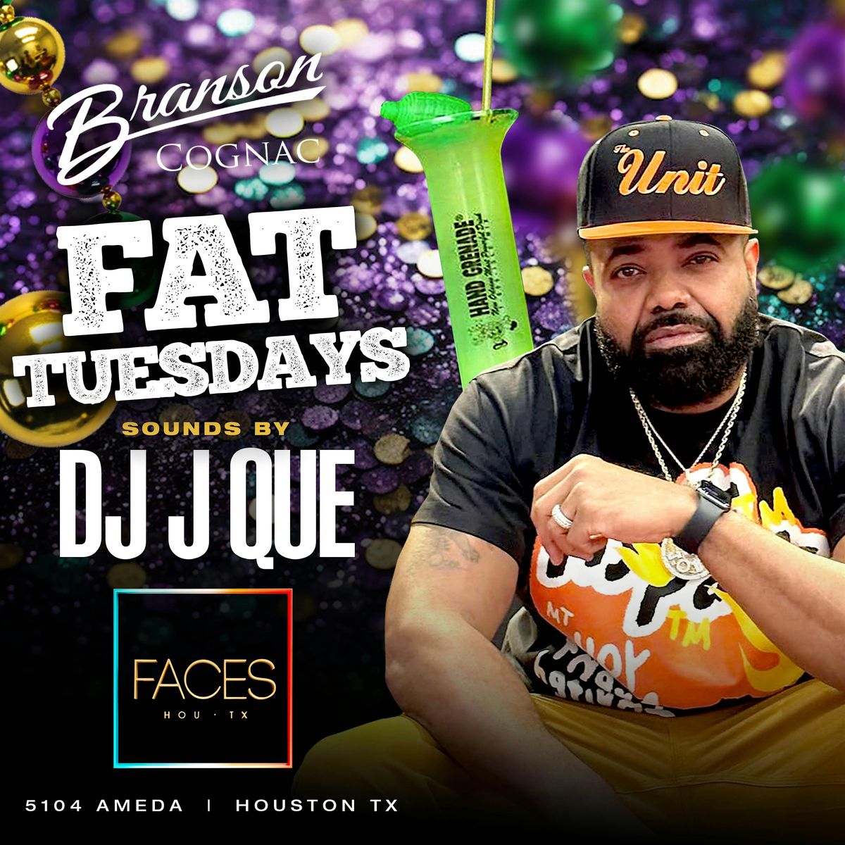 FAT TUESDAY PARTY With 97.9 The BOX DJ J-QUE AT FACES BAR & LOUNGE