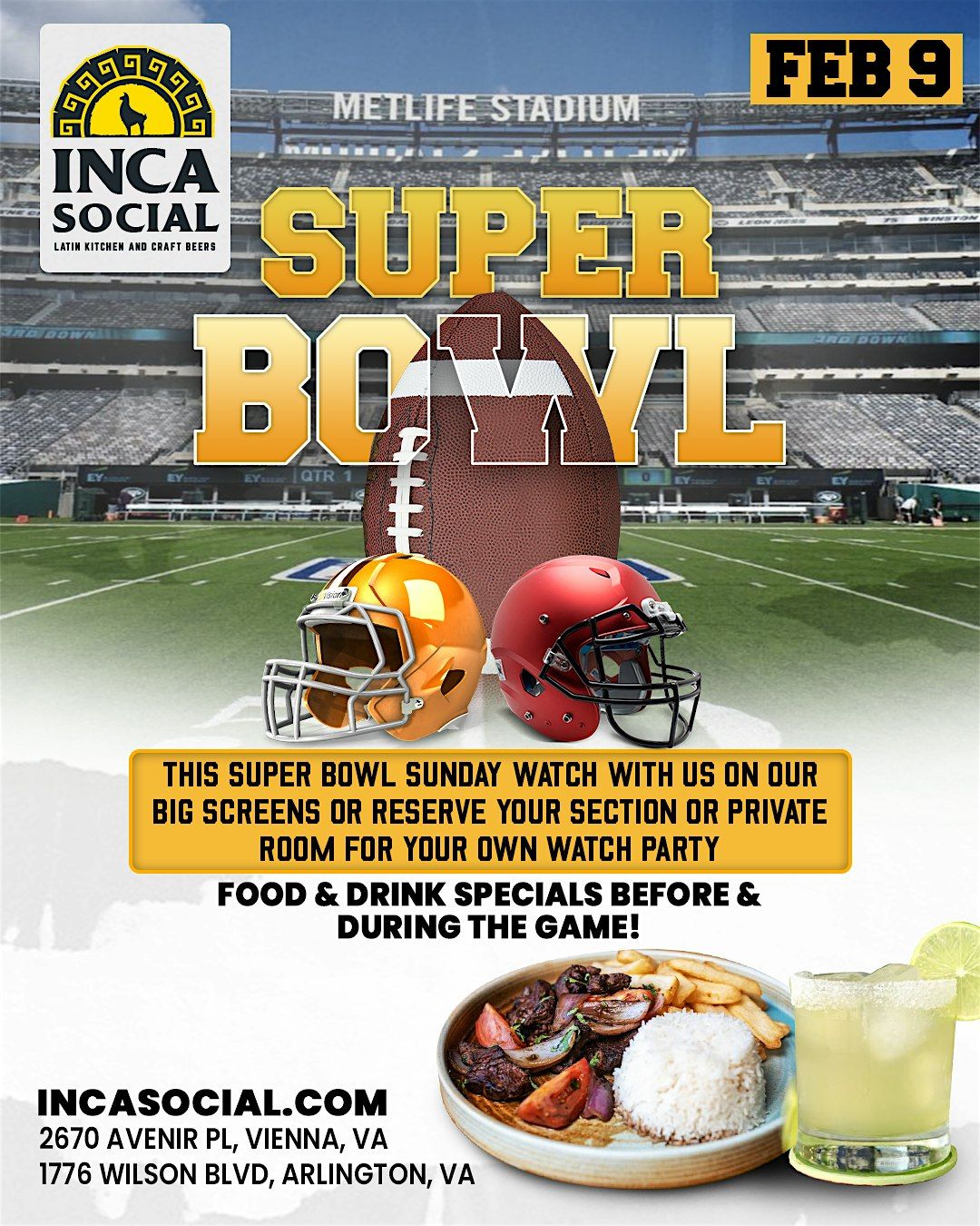 Super Bowl #WatchParty #ArlingtonVA