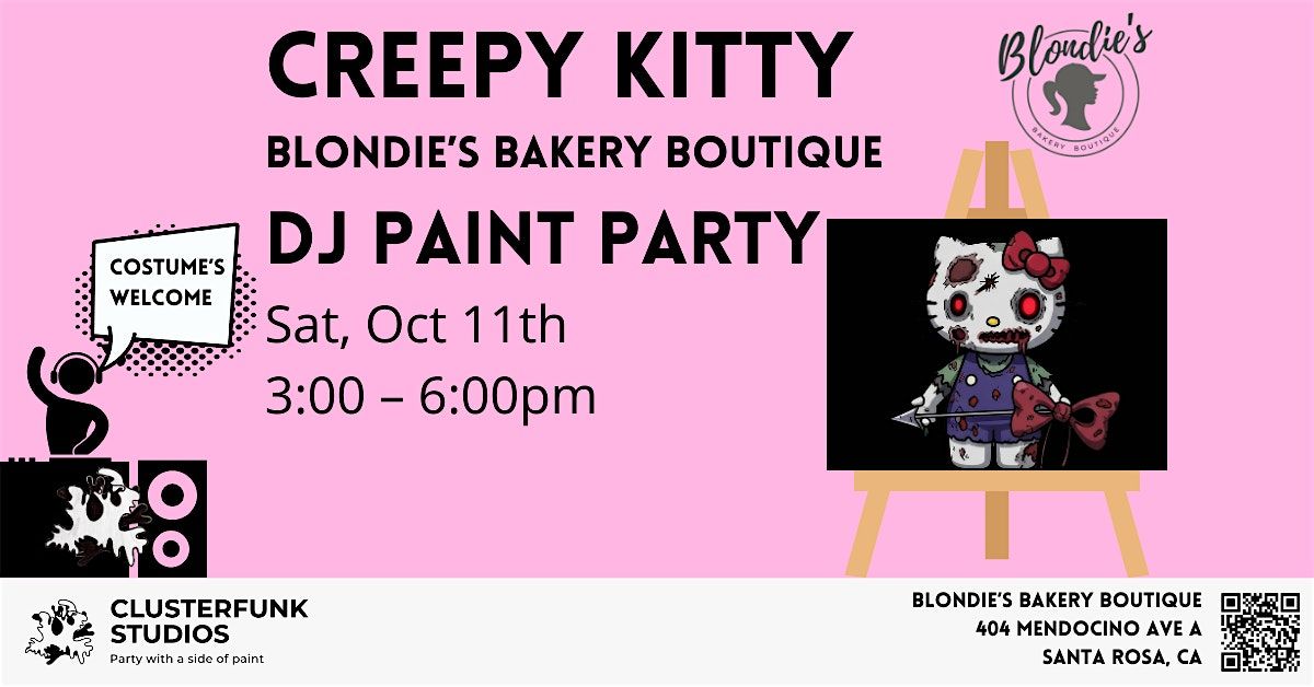 Creepy Kitty -- DJ Paint Party
