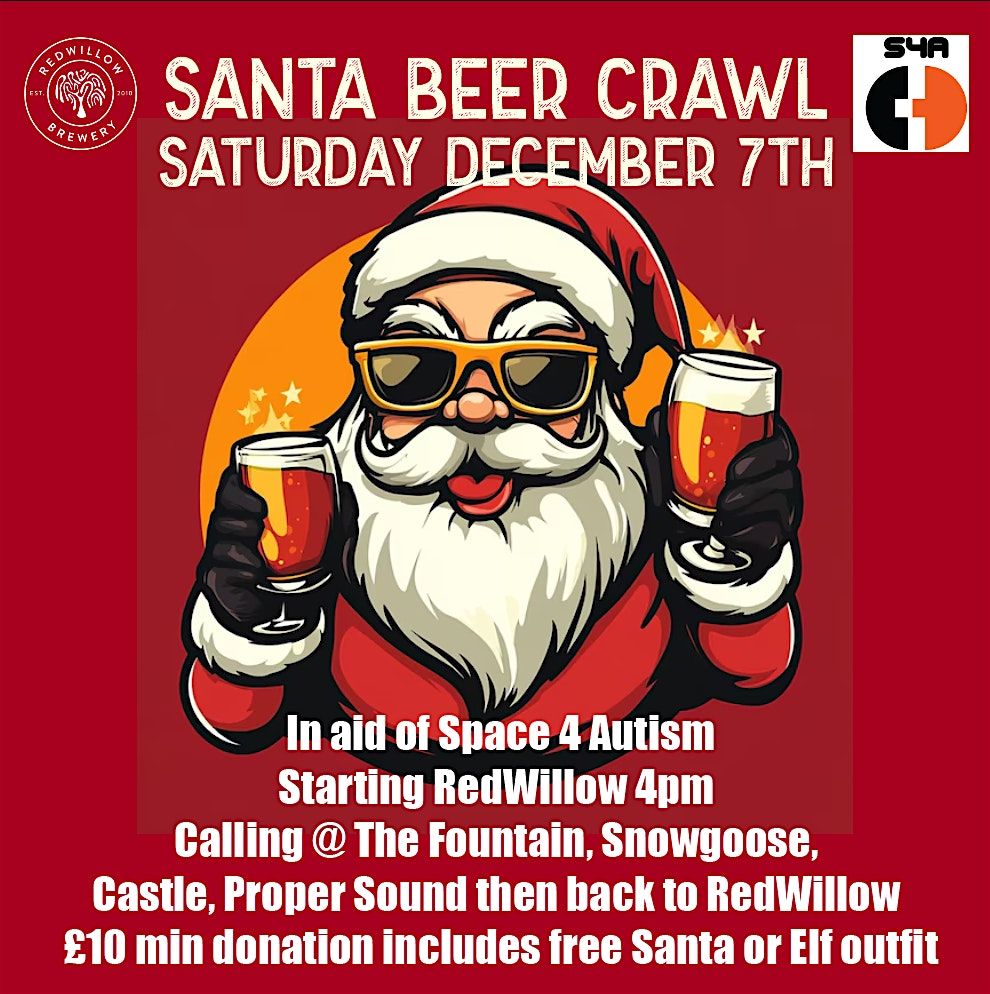 Santa Pub Crawl for Space 4 Autism