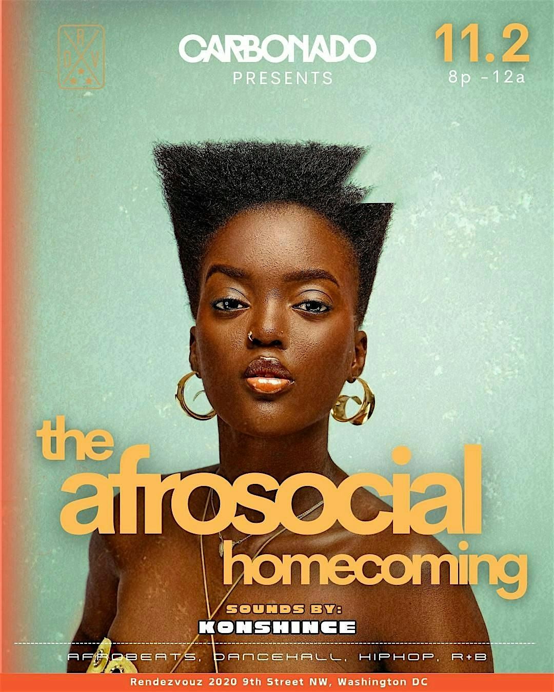 Volunteers Needed - Carbonado presents The AfroSocial Homecoming