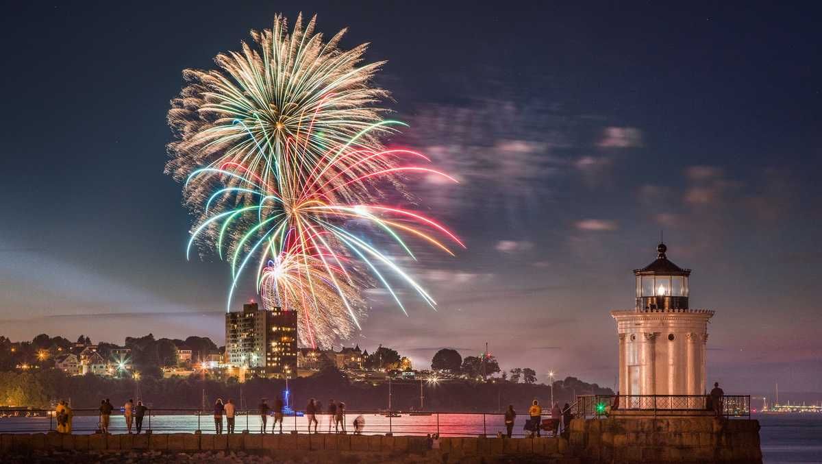 Fourth of July Fireworks Cruise on the Casco Bay Cat 