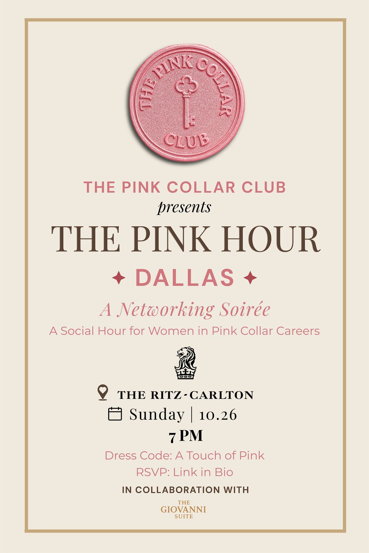 The Pink Hour | Soft Power Soir\u00e9e @ The Ritz