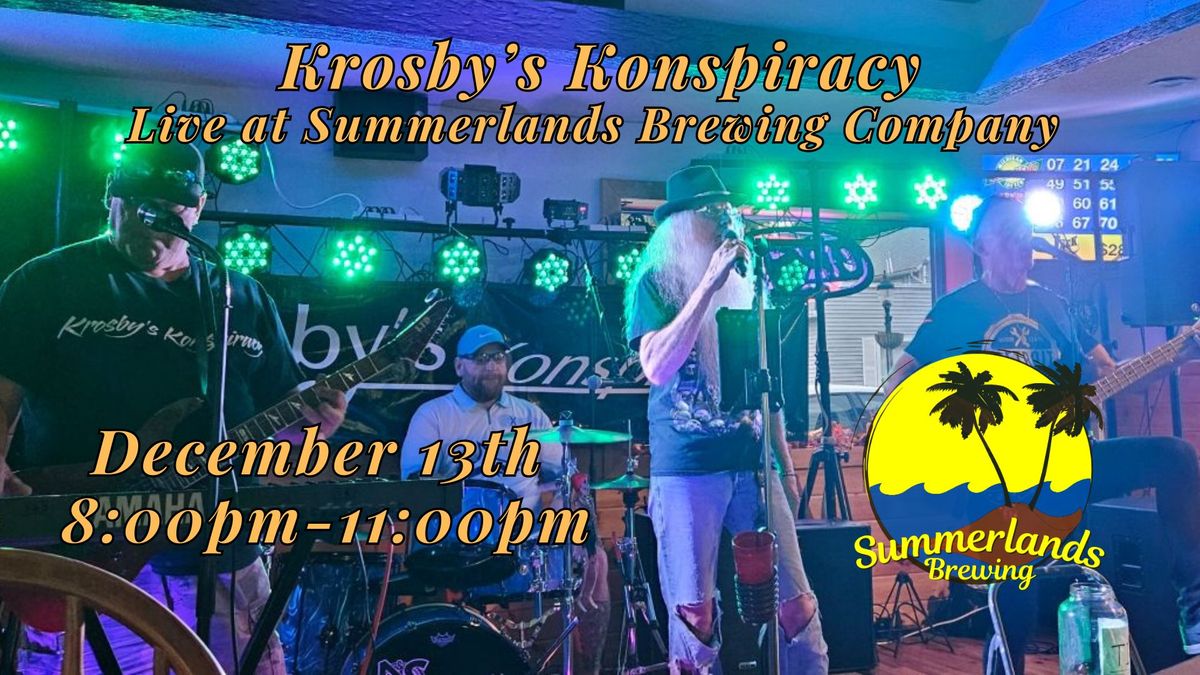 Krosbys Konspiracy live at Summerlands Brewing Company