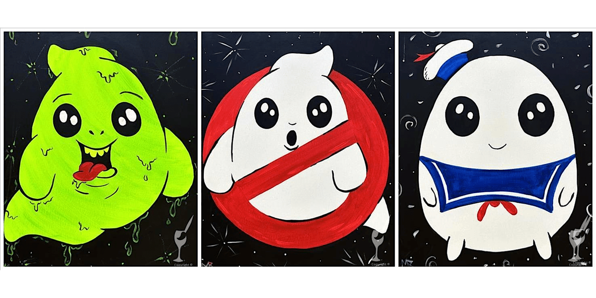 Playful Ghostbuster-Inspired Fun - Paint and Sip in Houston | Classpop!\u2122