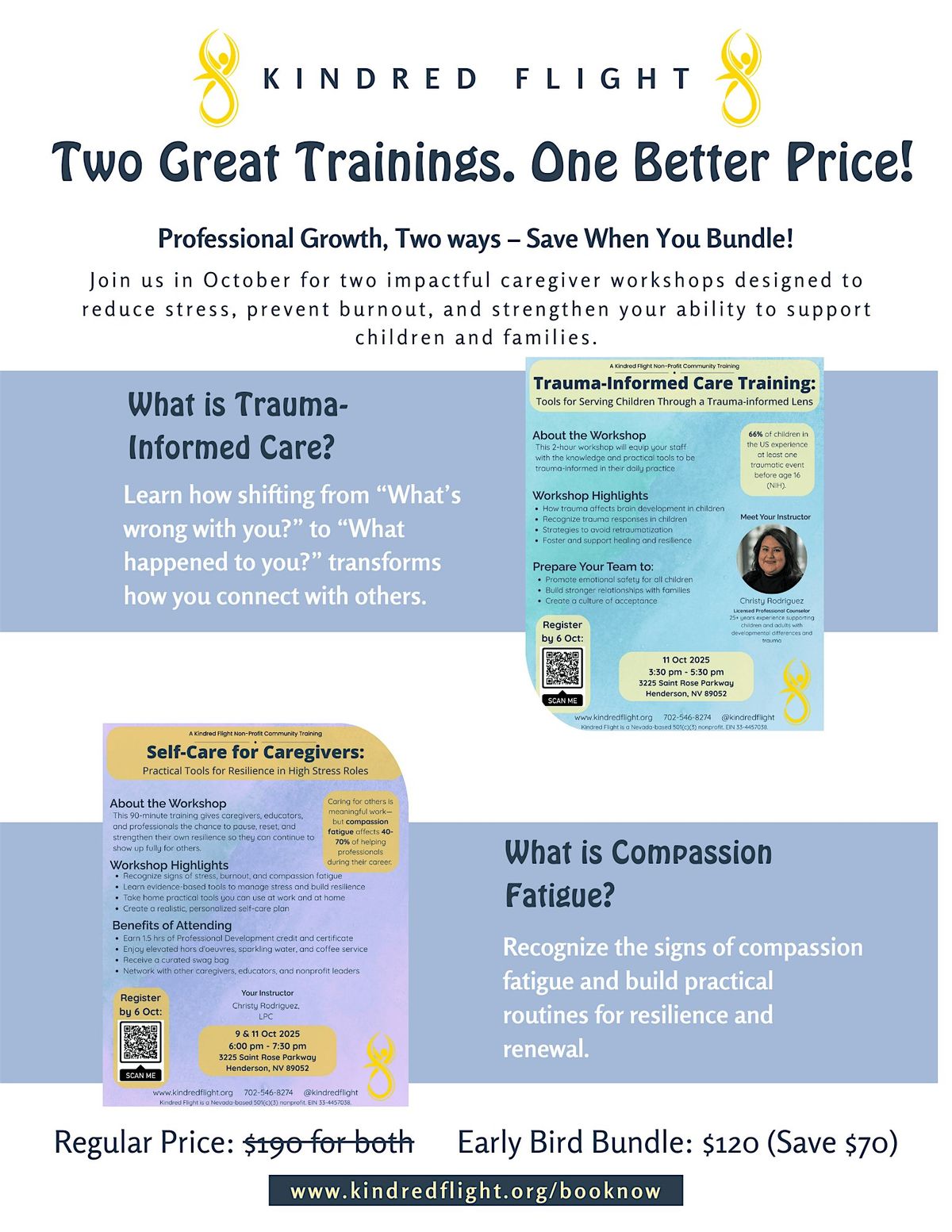 Trainings: Self-Care for Caregivers & Trauma-Informed Care