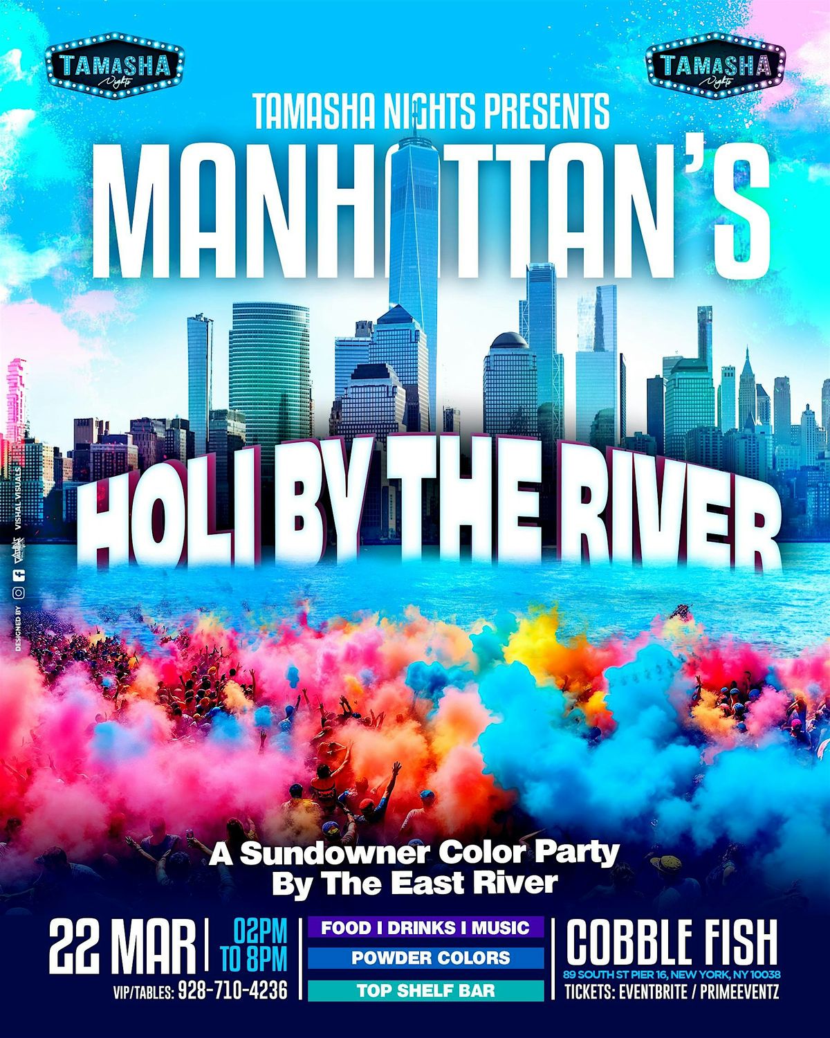 3\/22 MANHATTAN HOLI BY THE RIVER @PIER 16