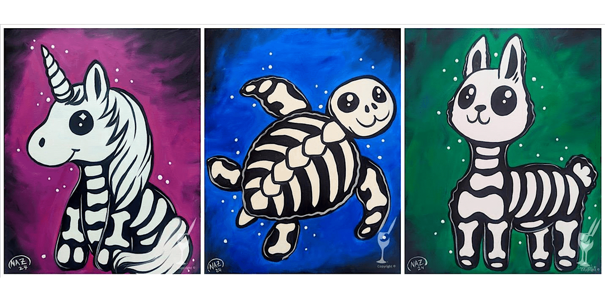 Your Spooky Fuzzy Friends - Family Fun - Paint and Sip in San Antonio | Classpop!\u2122
